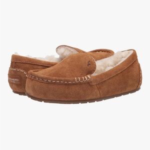 Koolaburra by UGG Women's Lezly Chestnut Suede Moccasin Slippers sz 7